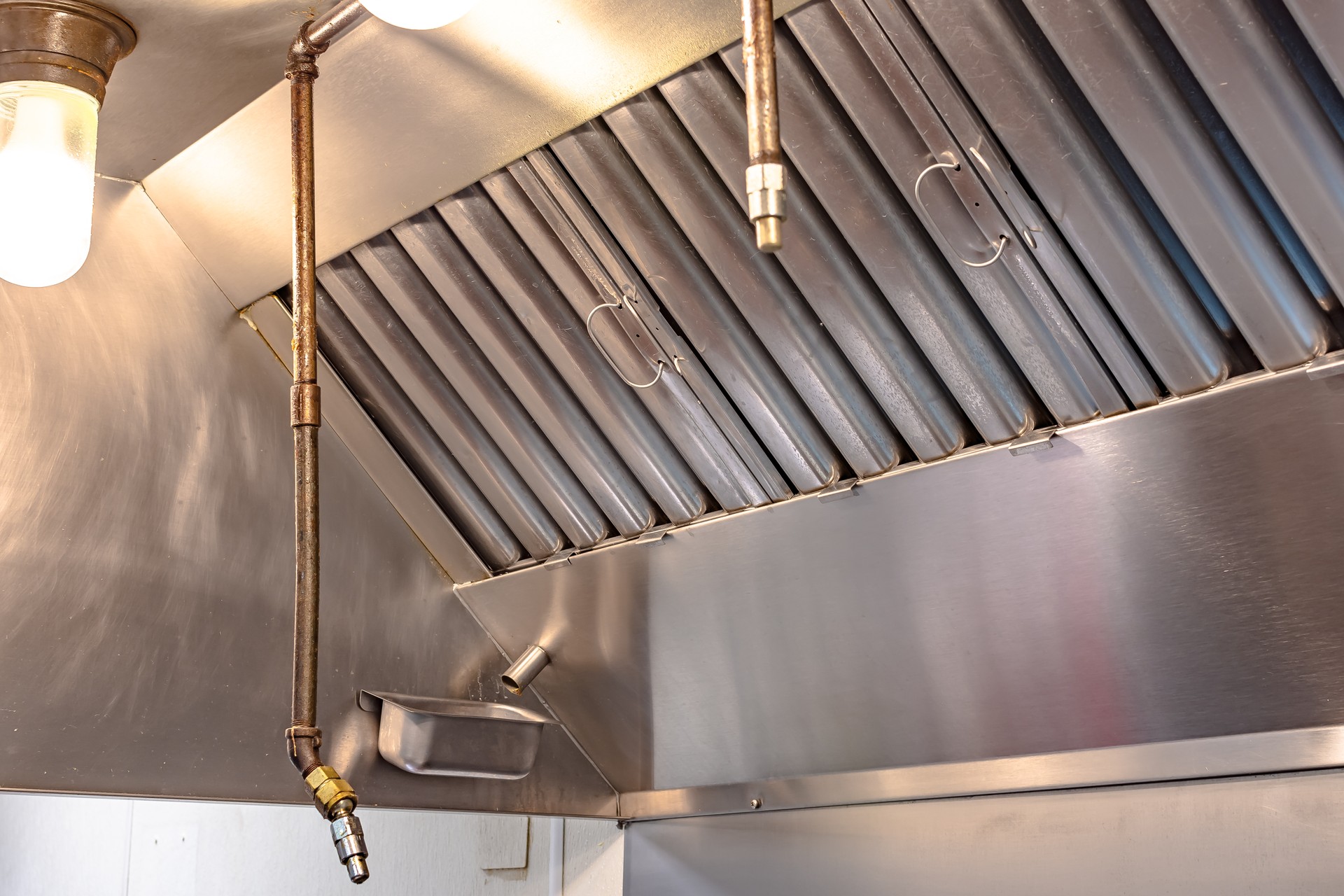 Kitchen ventilation and fire suppression system.